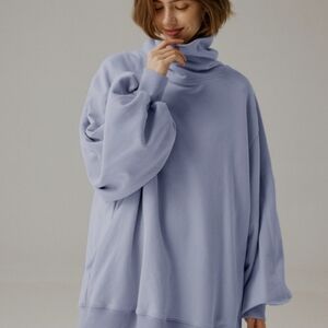 Nap Loungewear Boxy Turtleneck Pullover Sweatshirt
